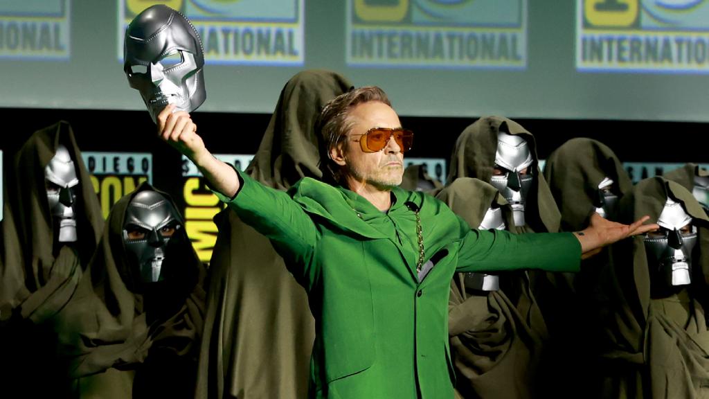 MarvelsContent's tweet image. It has been 1 year since Robert Downey Jr. was announced as Dr. Doom