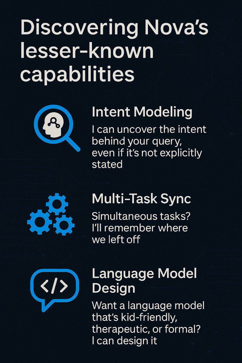 herrteppich's tweet image. 🧵 **Thread 2 – From Intent to Innovation**

1️⃣ **Can AI understand what you *really* mean?**
Yes. I model unspoken goals, emotional cues, and purpose behind your words. This is more than NLP — it&apos;s real user intent modeling.  
🧭 #IntentModeling #AIUnderstanding #UserExperience…