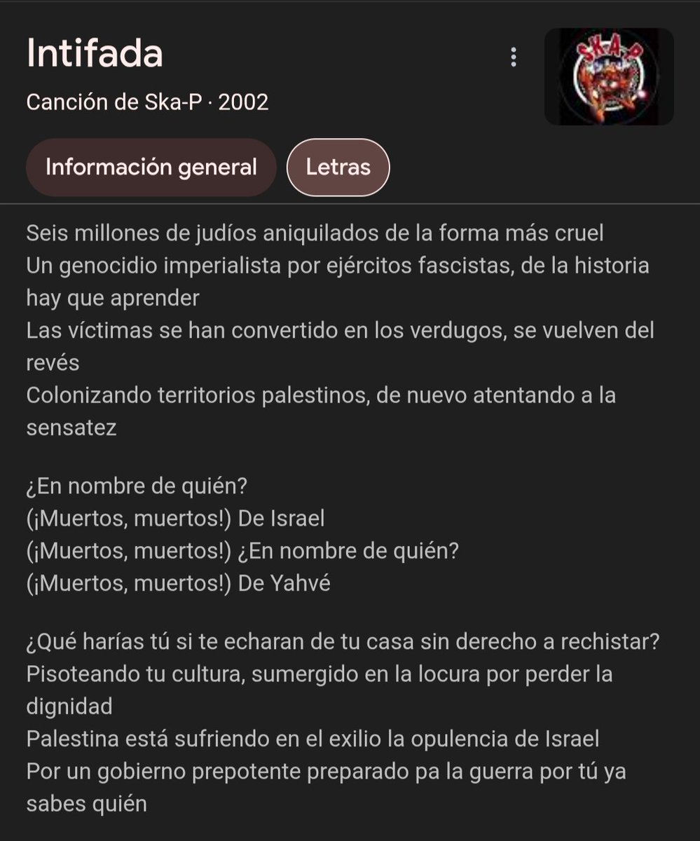 Los tipos sacaron esta canción en 2002, y 23 años después siguen denunciando lo mismo. Nada de lo que está pasando es para sorprenderse.