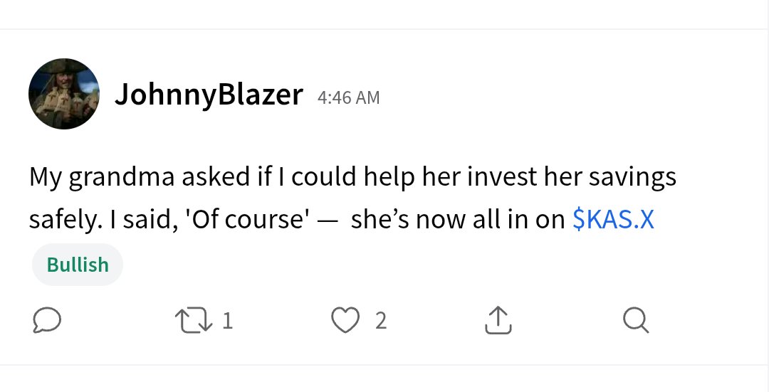 thekaspaonion's tweet image. Grandma has the world&apos;s most sound money on the face of the earth