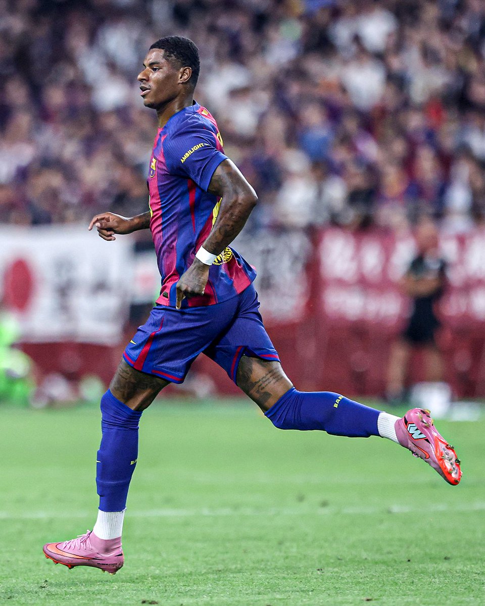 CBSSportsGolazo's tweet image. Marcus Rashford played 34 minutes in his Barcelona debut against Vissel Kobe 🇪🇸