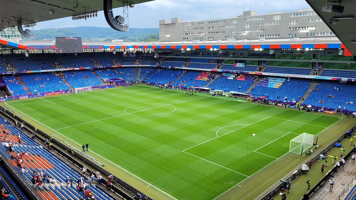 St. Jakob-Park, Basel! Home of FC Basel, Venue for UEFA Women's Euro 2025 Finals between England &amp; Spain! Vamos España!!! 🇪🇸 #WEURO2025