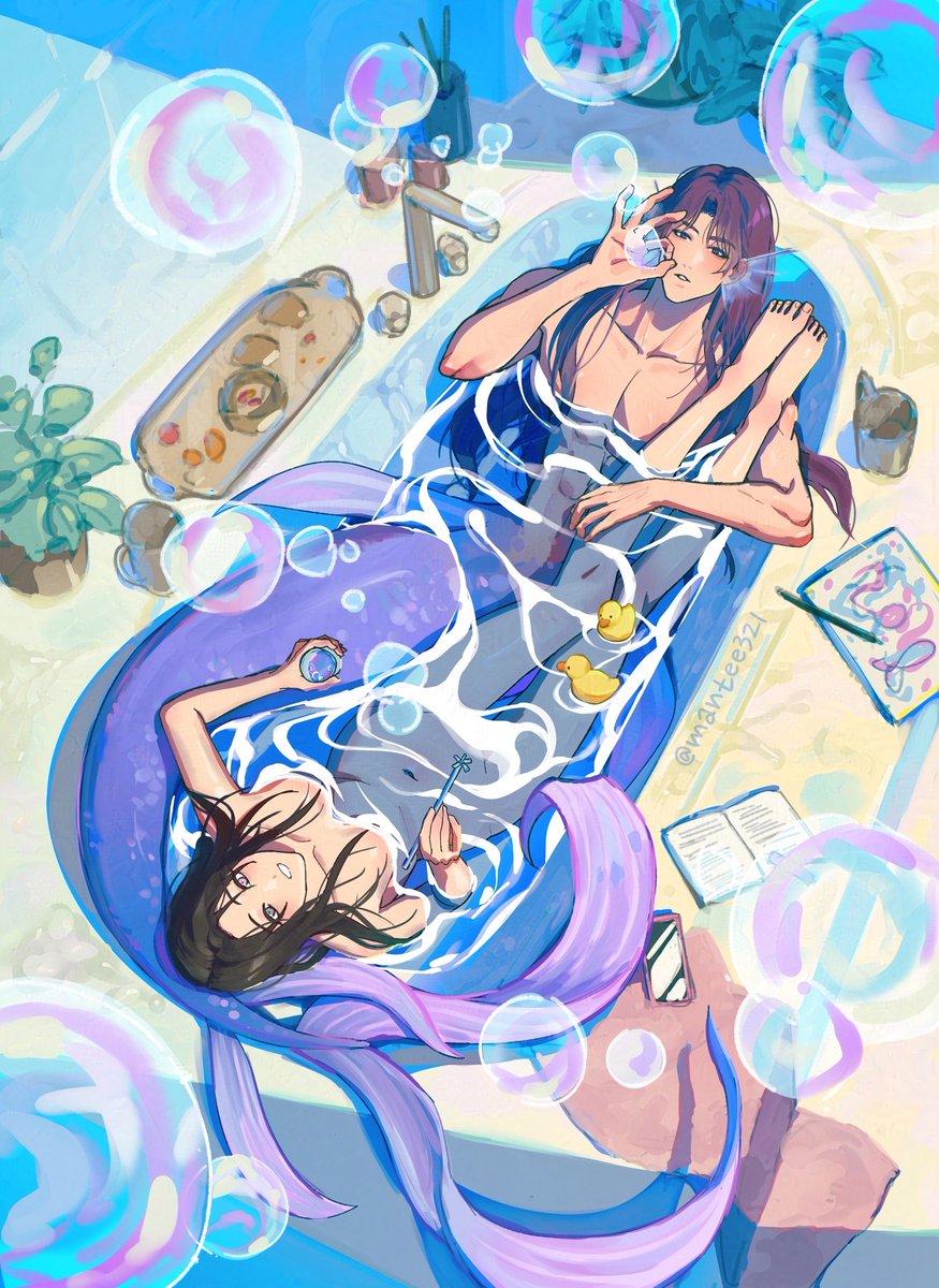 mantee321's tweet image. How hot is it over there?
It will reach 40C tomorrow over here.....
I want to stay in a bathtub with Rafayel