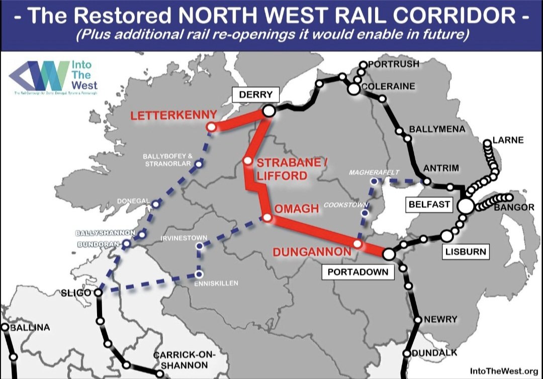 bradley_steve's tweet image. With 10's of thousands of people frm #Donegal descending on Dublin today for #AllIrelandFootballFinal, it's important to acknowledge the complete absence of suitable public transport to get them there. It's time that Donegal got its railway back again 🟢🟡👍 #LetterkennyDerryRail