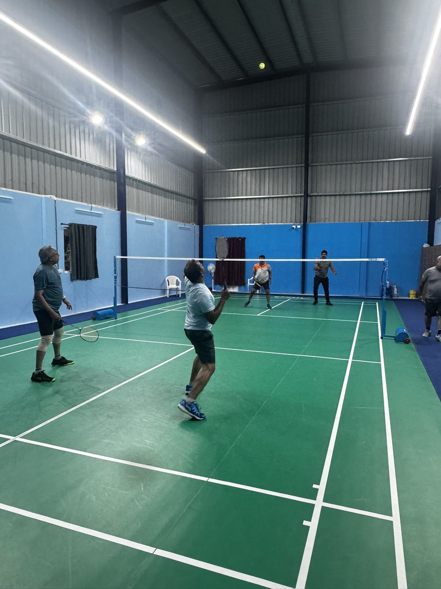 sriram_varahan's tweet image. Regular routine these days πΈ
@ccmb_csir has a brand new badminton court and we are putting it to good use π