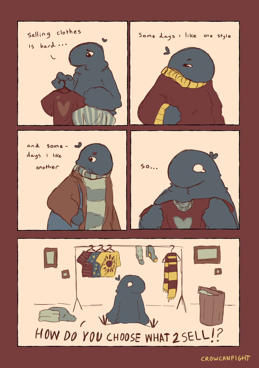 ⭐️#Comic I made while procrastinating selling my clothes⭐️