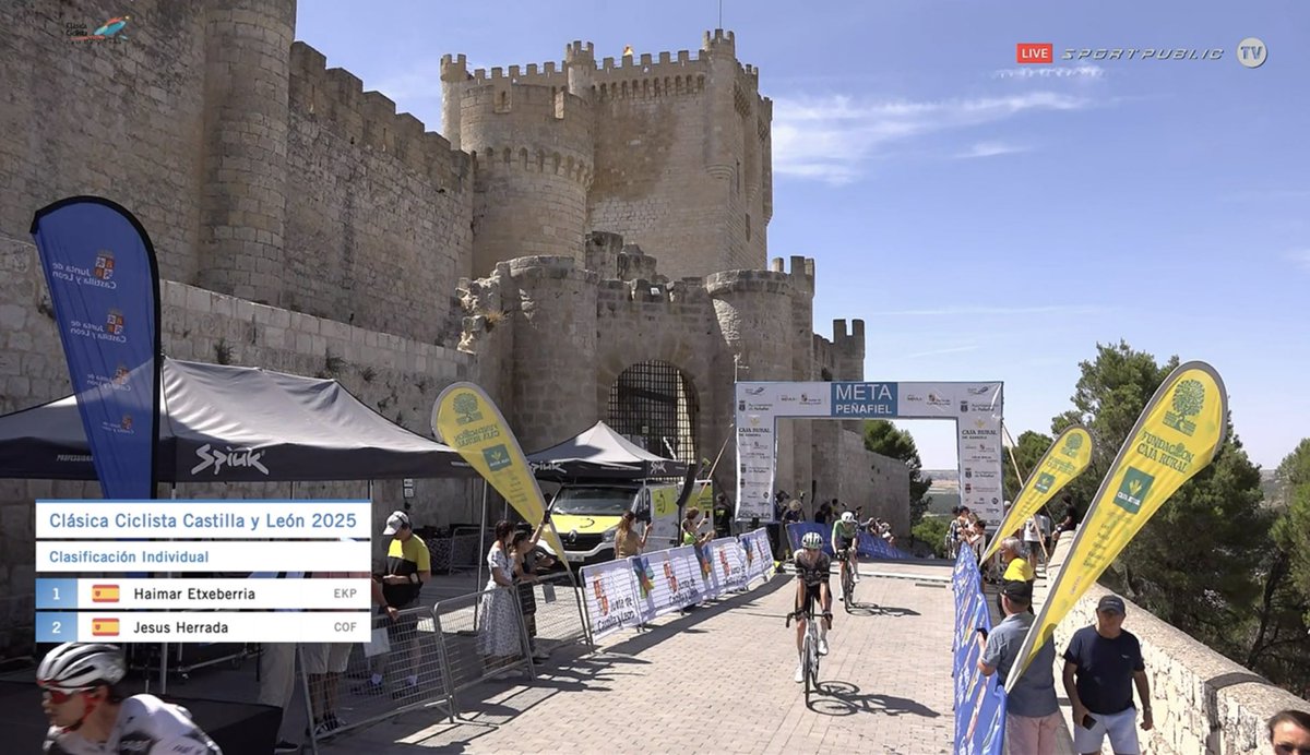 El fuerte ritmo del grupo neutralizó la aventura de Asier González <a href="/Asier9914/">Asier</a> a falta de 2 km para la línea de llegada. 

Sergio Trueba <a href="/Sergio_TruebaC/">Sergio Trueba</a> fue el mejor de los nuestros en la meta de Peñafiel. 

#ClásicaCyL25 | <a href="/VueltaCyL/">Clásica Castilla y León</a>