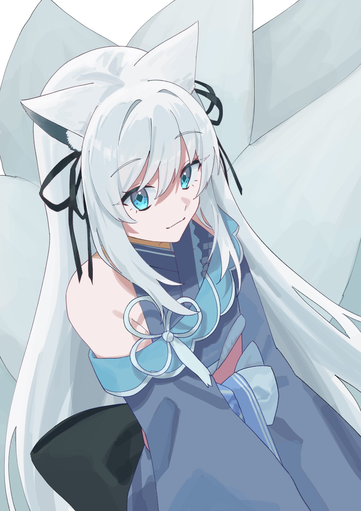 あめとゆき先生　雪きつねさん　キャラファイングラフ 仰倉ゆきの🦊🧜🏻‍♀️🌊❄⛩九尾の狐人魚Vtuber準備中