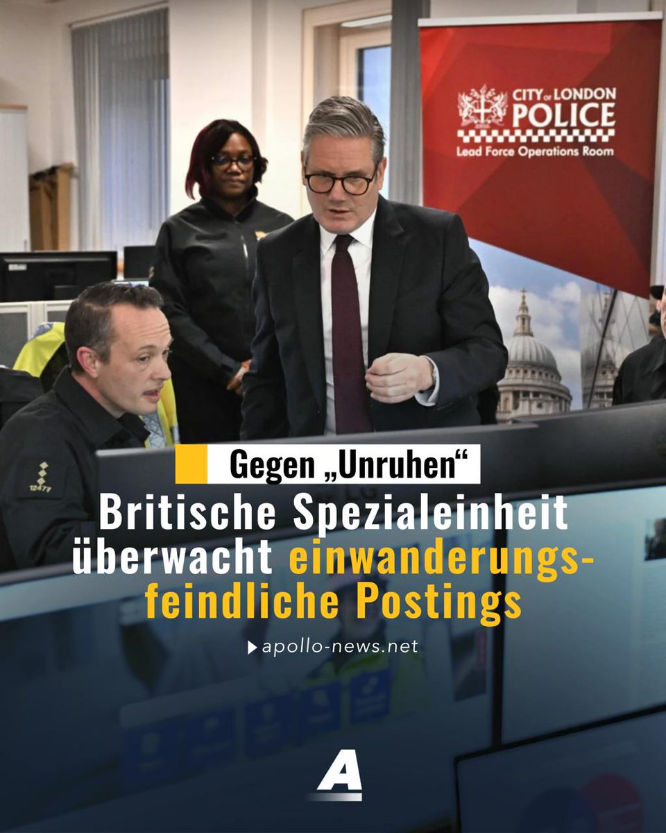 In Großbritannien geht jetzt eine eigens eingeführte Spezialeinheit gegen „einwanderungsfeindliche“ Posts im Netz vor - um „Unruhen“ zu verhindern. Im Schnitt kommt es jeden Tag zu 30 Verhaftungen wegen Internetposts. 

Das sind die Zustände, die die