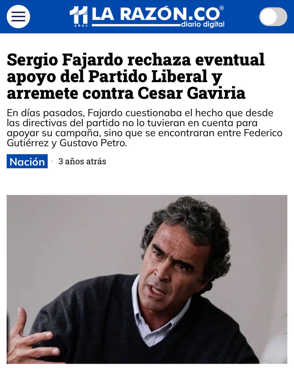 sociphono's tweet image. Algo que me ha gustado de @sergio_fajardo: Sabe quién es quién en la política y ha rechazado apoyos de caciques politiqueros.

Algo que no me ha gustado: No sabe conectar con muchísima gente que ni siquiera conoce sus propuestas.

Es profesor, debería sobrarle la pedagogía.