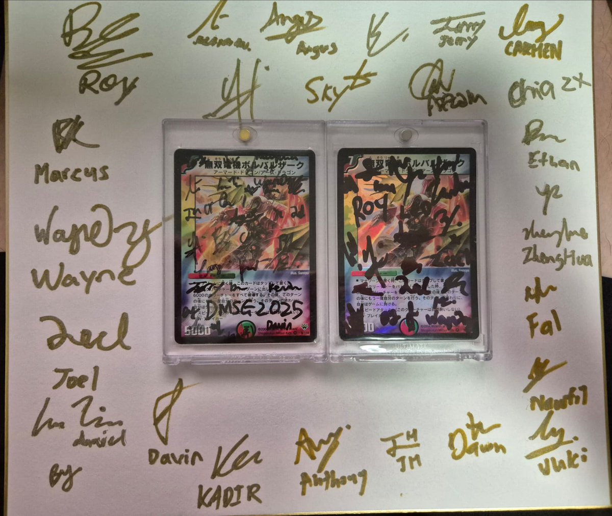 Banila34's tweet image. Duel Masters SG Championship has finally concluded yesterday! This was our largest tournament ever with 34 participants, what a wonderful community!

Something magical might happen next year, 2026
#デュエマクラシック05  超大規模大会 🤔10名🇸🇬

#デュエマ #デュエルマスターズ
