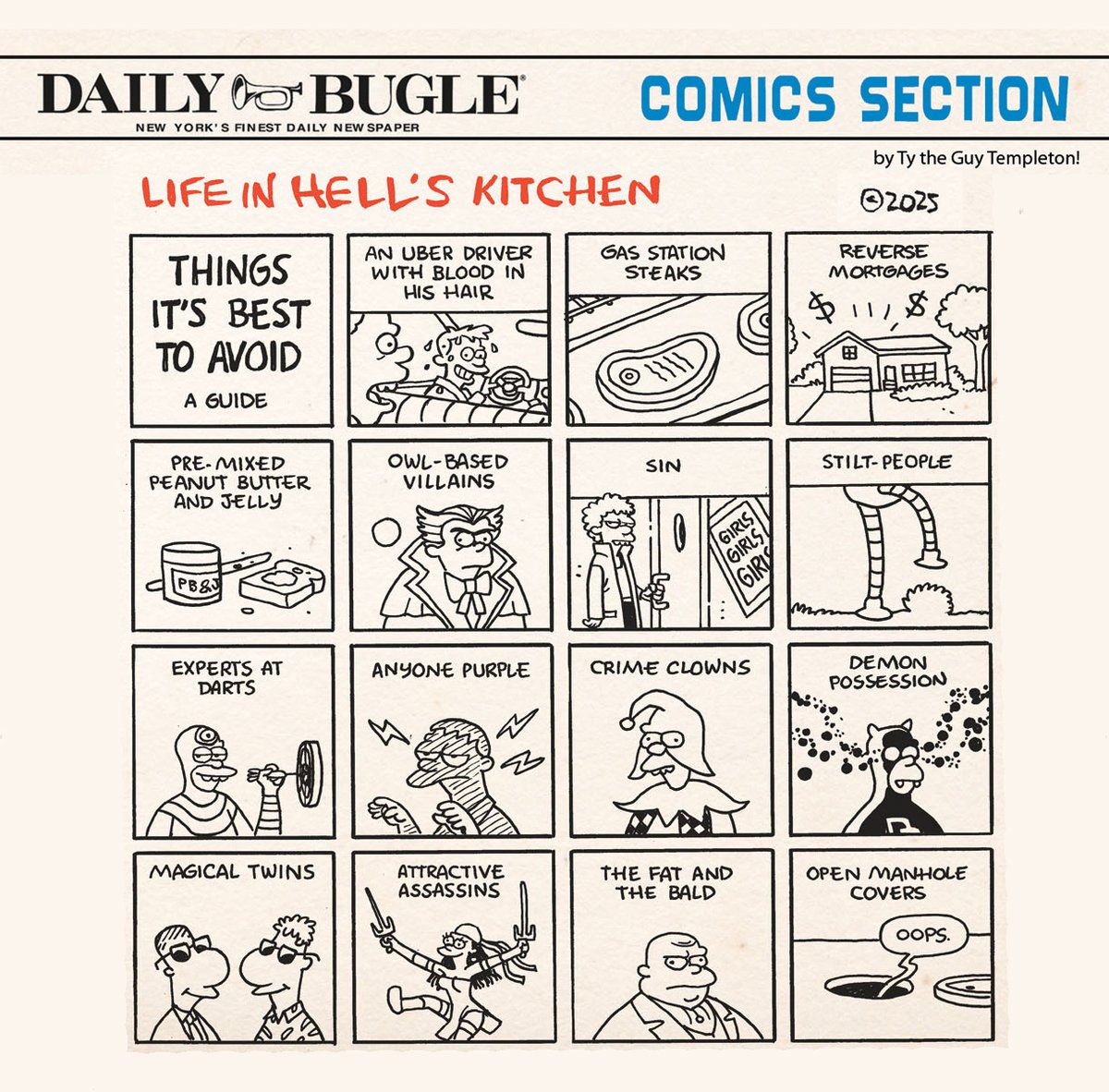 New York has many local neighbourhoods with their own local flavour!  SUNDAY FUNNIES!