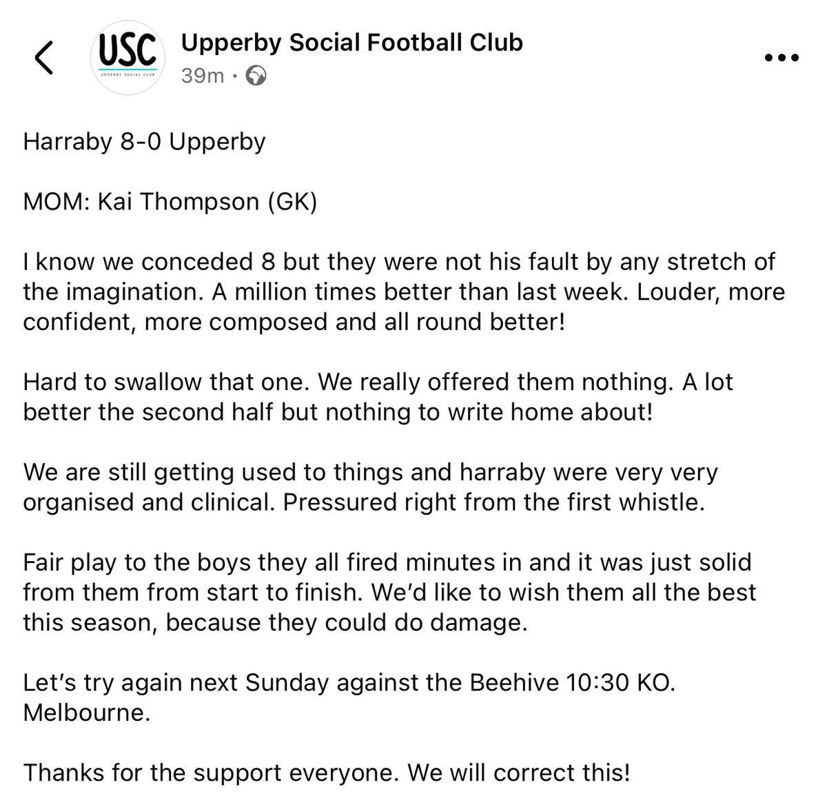 Upperby Social Club tweet media