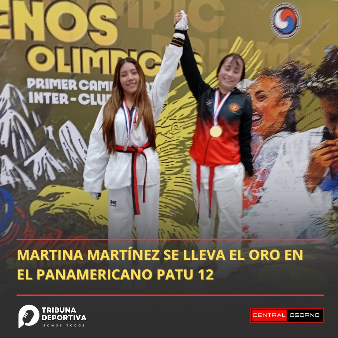 MARTINA MARTÍNEZ DE #OSORNO SE LLEVA EL ORO EN EL PANAMERICANO PATU 12
centralosorno.cl/martina-martin…