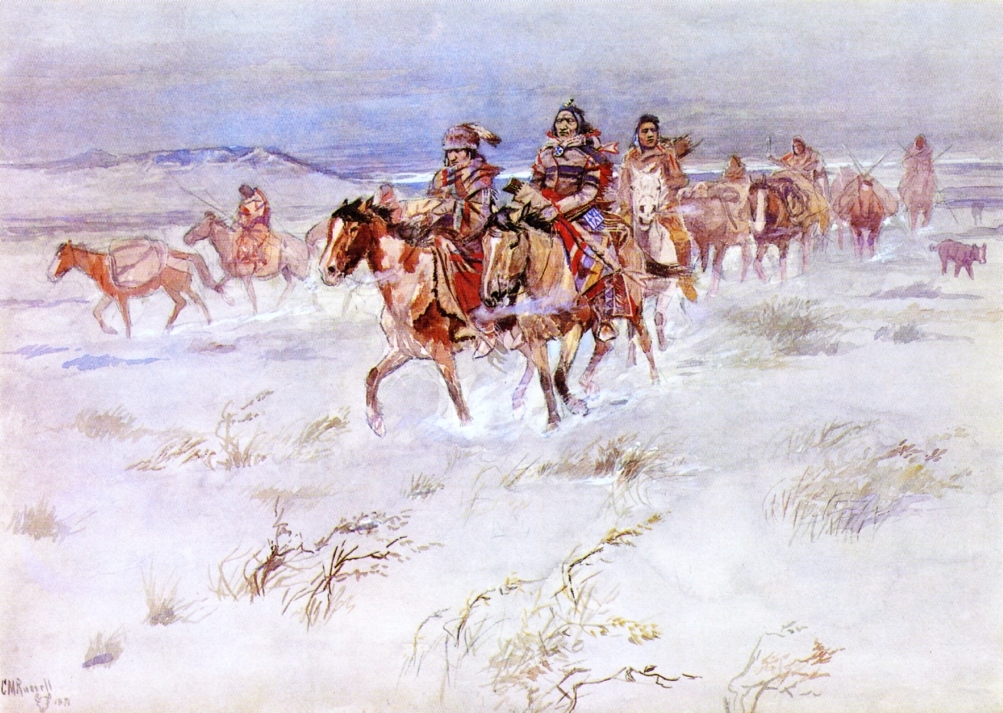 RussellArtBot's tweet image. Crees Coming in to Trade wikiart.org/en/charles-m-r…