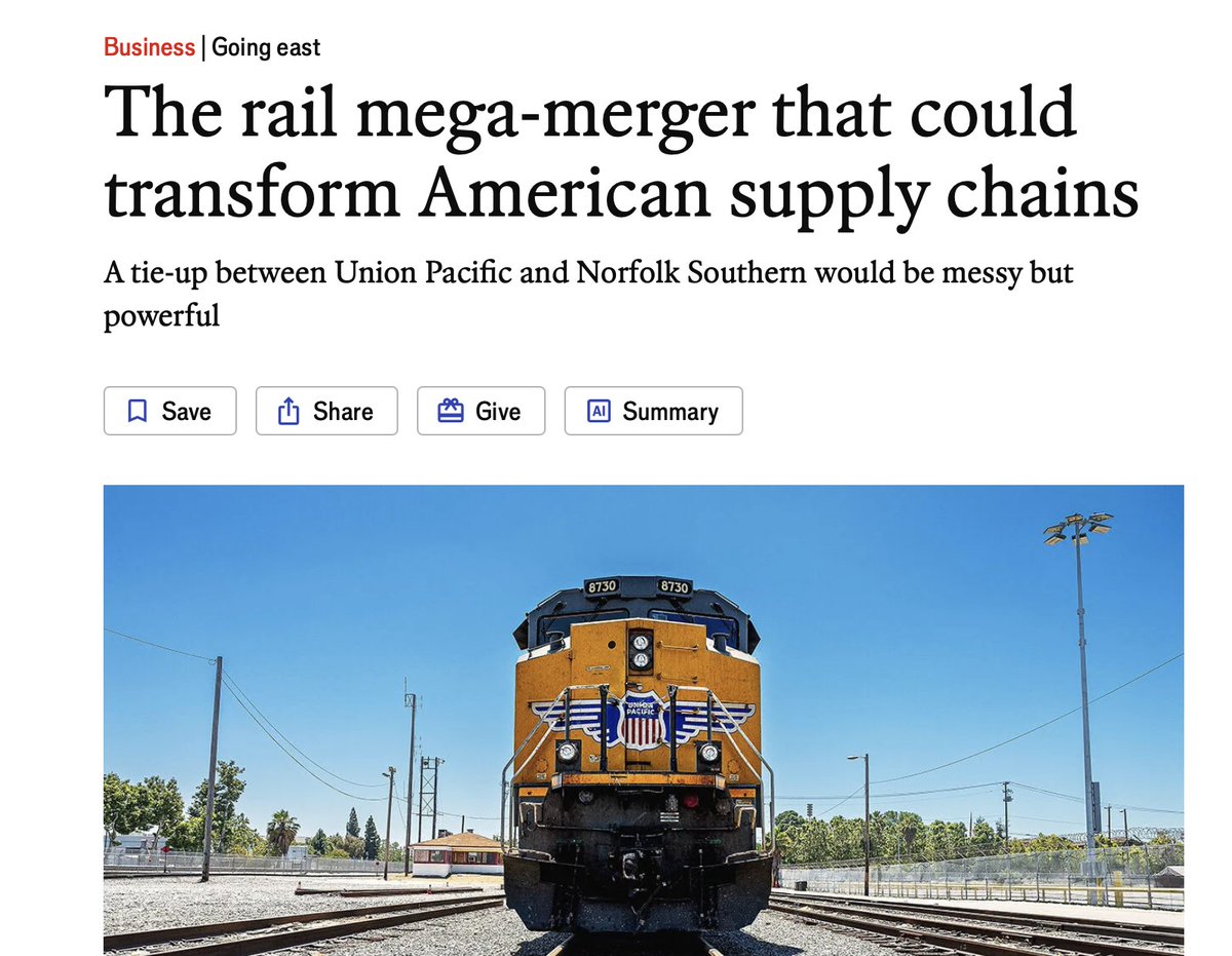 Hal Singer (@halsinger) on Twitter photo I would faint if <a href="/TheEconomist/">The Economist</a>--or any business journal really--ever condemned a merger. Whether explaining price hikes or tie-ups, the business press can be counted on to peddle an industry’s talking points.
Short🧵 I would faint if <a href="/TheEconomist/">The Economist</a>--or any business journal really--ever condemned a merger. Whether explaining price hikes or tie-ups, the business press can be counted on to peddle an industry’s talking points.
Short🧵
