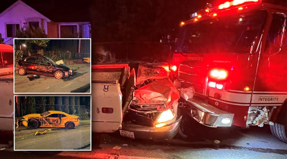 A suspect stole a fire engine and plowed through 16 vehicles before fleeing on foot.

EVERETT, Wash

The suspect drove the stolen fire engine, a 2018 Pierce Enforcer Pumper, at high speeds through north Everett, causing significant damage to multiple parked vehicles

The Everett