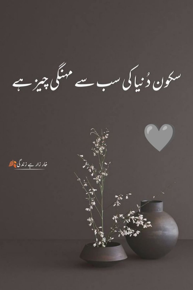 meri_mrzi's tweet image. دولت سے آپ آسائشیں تو خرید سکتے ہیں،
لیکن سکون نہیں۔۔۔۔۔۔۔!!
سکون عطائے خداوندی ہے۔۔۔۔🍂
نصیب میں ہو تو خاک پر سونے والے بھی
سکون کی نیند سے لطف اندوز ہوتے ہیں۔۔۔۔۔✨
اور نصیب میں نہ ہو تو مخملیں بستر پر بھی
رات کروٹیں بدلتے گزرتی ہے۔۔۔۔۔🖤
🖤🩶🖤
.
#اردو_زبان