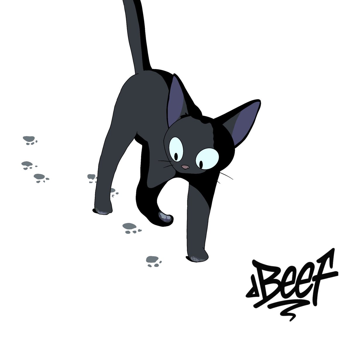 Beef_does_art's tweet image. Jiji from Kiki’s delivery service ♡ 
♡  30 minutes 
♡#Procreate