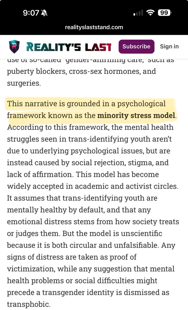 Rebecca_LPC's tweet image. 🔥 The MINORITY STRESS MODEL has become the psychological backbone of GENDER TRAFF!CK!NG. It seeds self-rejection, alienates families, and hands the narrative to GR00MERS.

By pathologizing natural adolescent distress and framing all discomfort as the result of external…