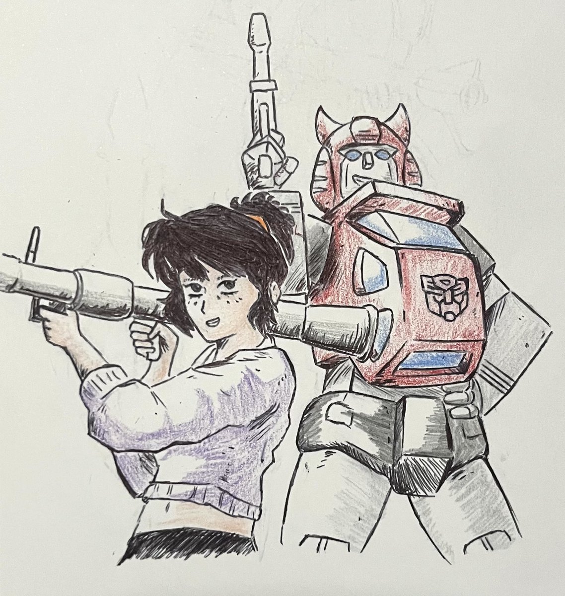 Generic_user102's tweet image. Carly and Cliffjumper
#Transformers #Maccadam
#Transformersfanart