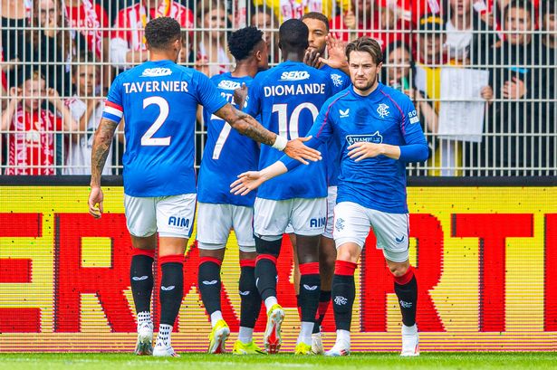 baldrmrfc's tweet image. #OTD 27 July 2024: Union Berlin and @RangersFC played out a thrilling 4-4 draw at Stadion An der Alten Försterei in a Challenge Match. Goals: Haberer (7, 40), Siebatcheu (18), Preu (58); Dessers (14, 68), Lawrence (32, 37). Crowd: 21,108. ⚽🔥
Credit @OldRangersVideo