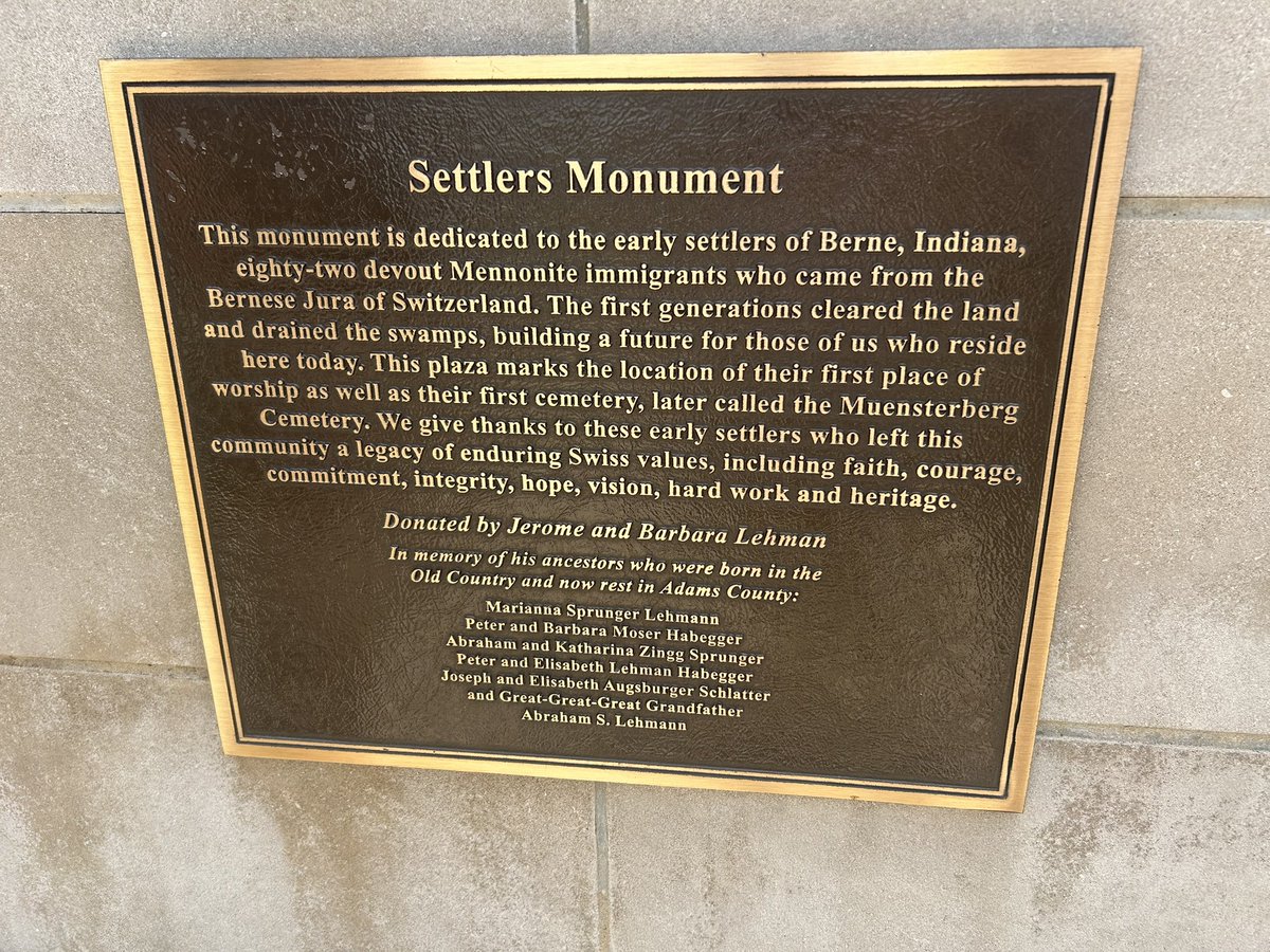 Had a fun trip to #berneindiana yesterday. It’s a very unique American community. Strong Amish &amp; Swiss influence. #reunion