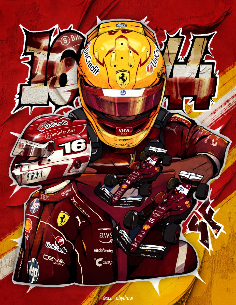 sco_obydraw's tweet photo. FERRARI ALL THE WAYYYY!! @LewisHamilton @Charles_Leclerc @ScuderiaFerrari

red flag so long, made a whole #fanart 

 #BelgianGP #f1 #ferrari #scuderiaferrari #charlesleclerc16 #lewishamilton44 #Formula1 #tifosi #charlesleclerc #charlesleclercfan #lewishamiltonfans #art #artist https://t.co/kKXi5zWQjv