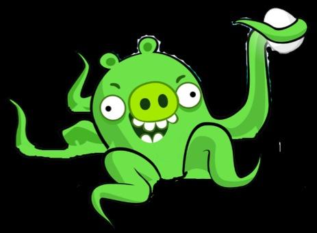 ABAnythingBot's tweet image. Lightning Angry Birds Bracket Round! Who's better; Peacock or Octopig?