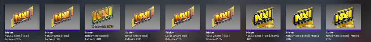 Got a mix of  NaVi stickers

All for sale now! 

I am always buying skins for crypto!

DMs📩