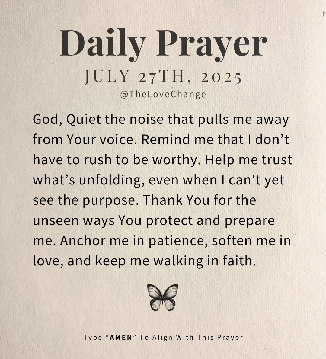Daily prayer