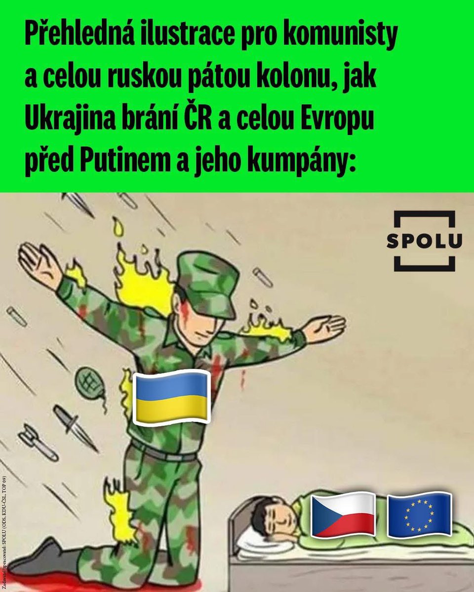 DavidSoukup09's tweet image. Ukrajina bojuje za náš život 🇺🇦🔱🇨🇿. Takže právě díky Ukrajině si mohou i naši takzvaní chcimíři takto hovět na postelích a z gaučů nadávat Ukrajině, Havloidům, Markétě, Fialovi (a prostě všem co se neplazí na kolenou před Putlerem). To zase bude v komentářích hezky nablito 😁.