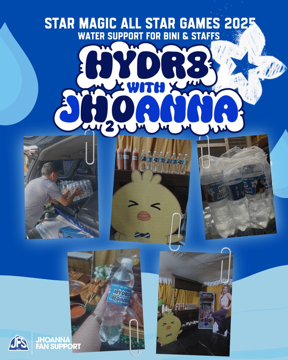 BINI JHOANNA FS (@jhofansupport) on Twitter photo STAR MAGIC ASG 2025 SUPPORT: HYDR8 WITH JHOANNA 💦
To wrap up this project, we’d like to express our gratitude to everyone who helped make this possible. To the BINI team and staff who visited the area, and of course to BINI and <a href="/bini_jhoanna/">Jhoanna Robles 🦋</a>, who always keep us motivated in STAR MAGIC ASG 2025 SUPPORT: HYDR8 WITH JHOANNA 💦
To wrap up this project, we’d like to express our gratitude to everyone who helped make this possible. To the BINI team and staff who visited the area, and of course to BINI and <a href="/bini_jhoanna/">Jhoanna Robles 🦋</a>, who always keep us motivated in