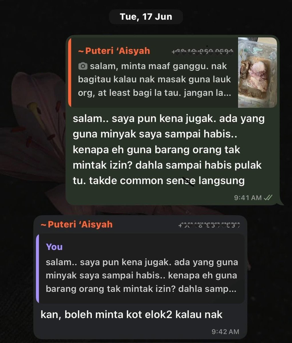 HobinJangHobin_'s tweet image. Ni la yang dimaksud kan bila orang kata perangai bifoti.
Dah 5 bulan macam ni.. apa yang dia fikir eh sebenarnya. aku ni takdela nak kedekut sangat bab makanan, tapi kalau ambik sesuka hati, guna sampai habis, sape je tak naik angin.
Beli sebotol minyak masak, sebotol tula…