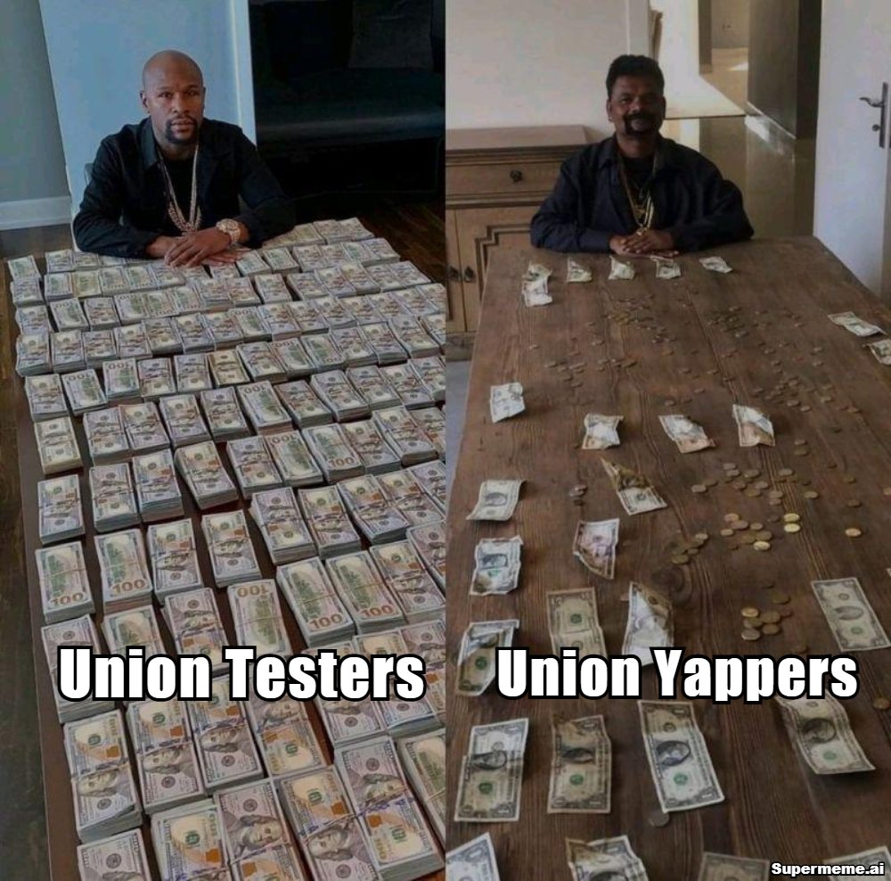 surazlibro's tweet image. I still believe that @union_build testers will outrun the yappers on the TGE day.
I will come to this tweet later. Lets see who cooks more, Top 100 dashboard user or Top 100 Yappers.
Engage if you are a testnet user. zkgm
P.S. I am at Level 8 on dashboard with 850 XP