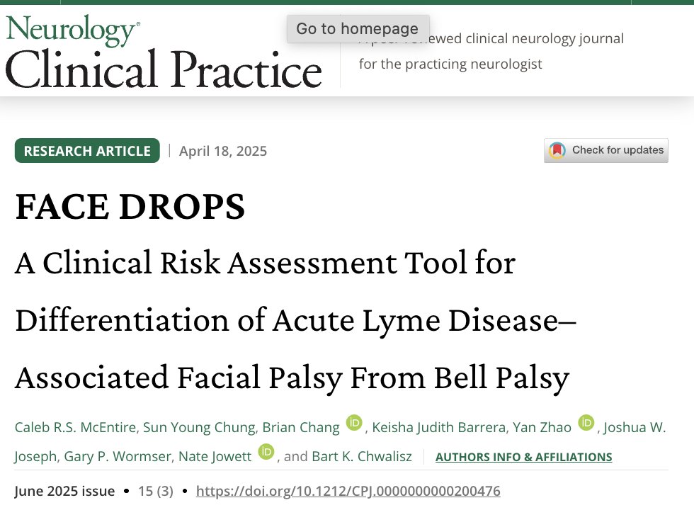neurochecklists's tweet image. We have just updated our Bell’s palsy differentials checklist with this paper neurochecklists.com/explore/checkl…