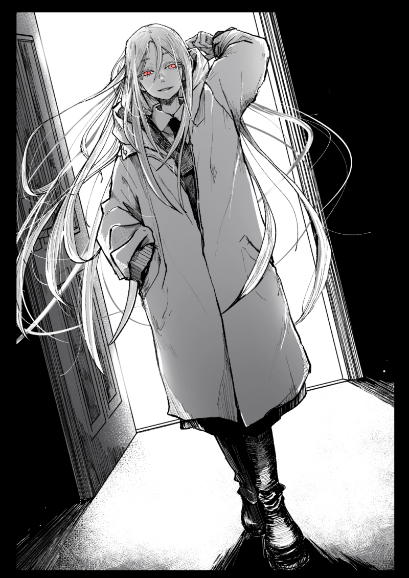 skebでご依頼いただき描かせていただきました!#雨上がりに見たシリウス より、五話のタチヤーナ・アントネンコによるユーリヤ・カレリ襲撃シーン。へへ…かっこいいキャラのかっこいいシーンが描けて楽しかった。ありがとうございました!