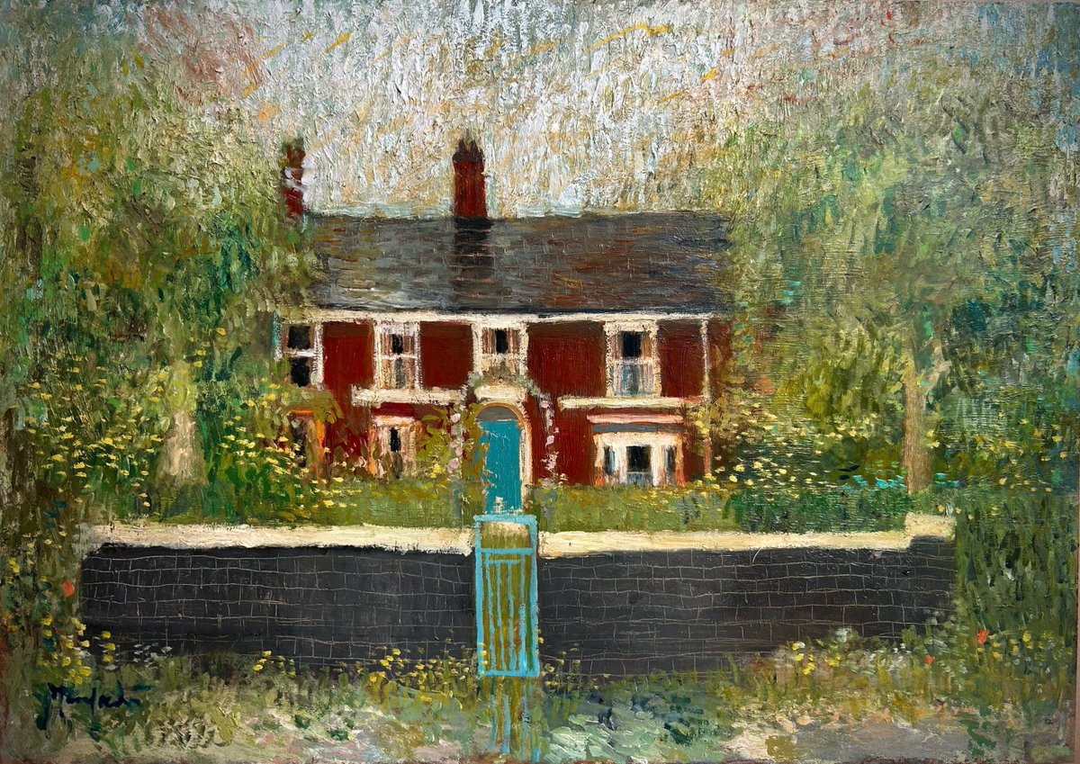 Summer at Underwood. 60 xx42 cm oil on board. Enquiries <a href="/HepplestoneArt/">Hepplestone Fine Art</a>