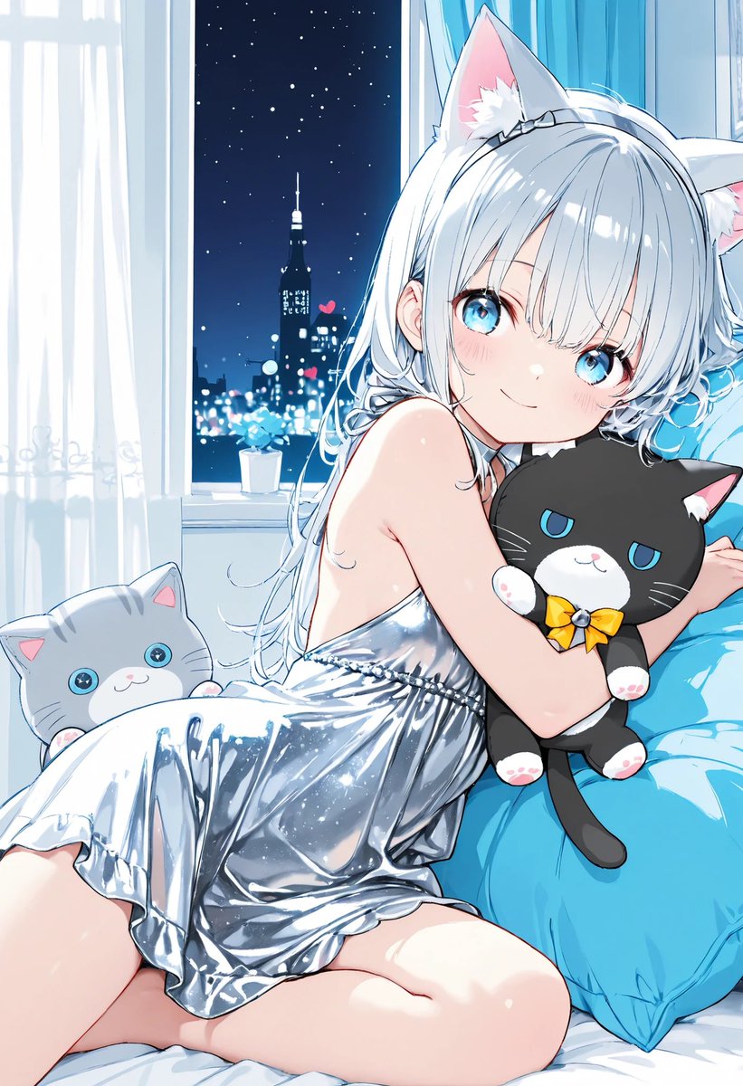 Aiilast's tweet image. おやすみニャ🌙
#AIar