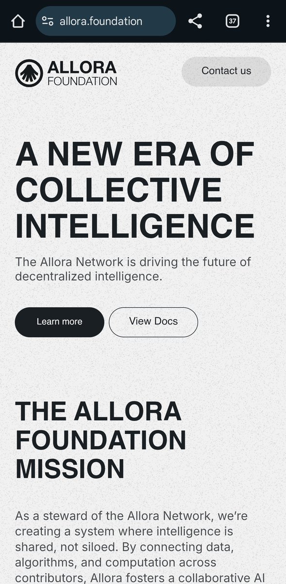 _youridolo's tweet image. Allora is coming to save us
@AlloraNetwork Foundation website is up.⤵️
allora.foundation