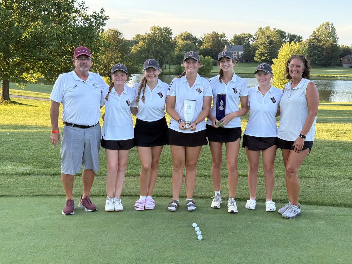 Yesterday the Lady Rebels played in the Lady Titan Invitational and finished 1st with a score of 333! 🏆

Lucy Dunavent - 83
Andie Baumann - 75 (2nd)
Lucy Hardesty - 87
Lexie Chappell - 88
Sophia Blair - 131
