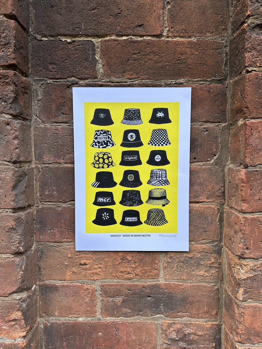 RealMancsy's tweet image. Now listed down the shop at £15 for an A4 hand made screenprint plus p&p. mancsy.bigcartel.com
