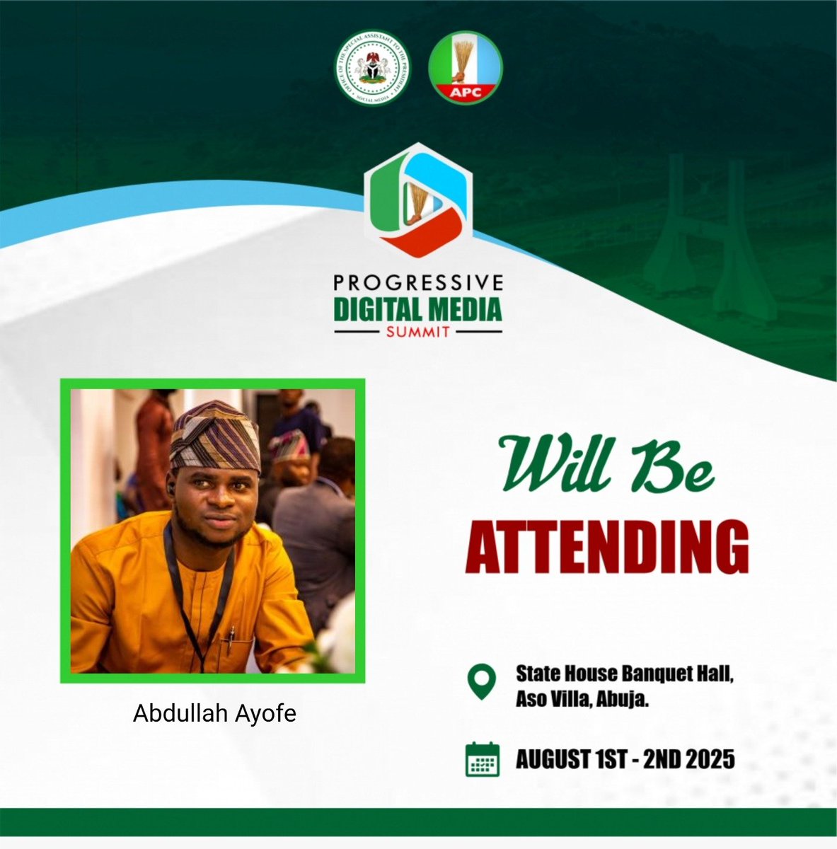 abdullahayofel's tweet image. Next I'll be joining other 20K beneficiaries on August 1st & 2nd to renew our contracts.❤️✊
The summit is set to be Nigeria’s biggest gathering of digital voices, spotlighting the new media's role in national growth and policy impact.
See you in Abuja next week, Insha Allah…