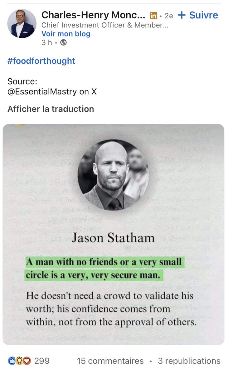 A man with  no friends is a loser. Sorry, LinkedIn (and Jason)