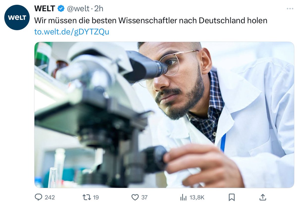 VceOfReason's tweet image. Man müsste den Forschern vor dem Labor auflauern, ihnen einen Sack über den Kopf stülpen, sie anschließend nach Deutschland schaffen, unter Beobachtung stellen und ihnen ein lebenslanges Ausreiseverbot auferlegen.
Freiwillig kommen die nämlich nicht, so viel steht fest.