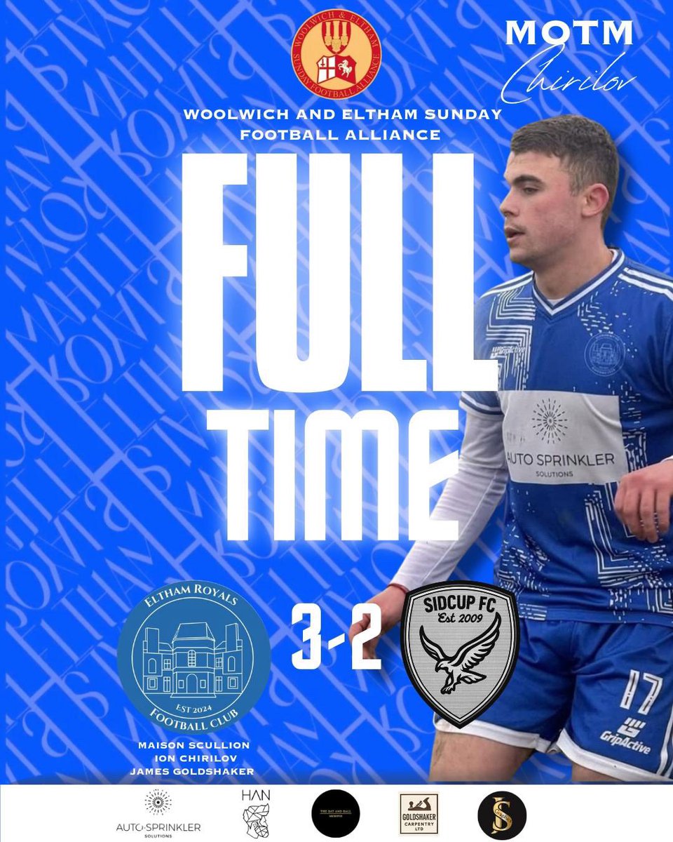 Eltham Royals FC (@elthamroyals24) on Twitter photo First game back and a decent shift from the lads. Coming back from 2-0 down to win 3-2 in the dying minutes. Plenty of work to do but good to dust the cobwebs off. Onto next week. UP THE ROYALS🔵⚪️ <a href="/WESFA_Football/">W.E.S.F.A.</a> <a href="/SELKXIFC/">SELK XI FC</a> First game back and a decent shift from the lads. Coming back from 2-0 down to win 3-2 in the dying minutes. Plenty of work to do but good to dust the cobwebs off. Onto next week. UP THE ROYALS🔵⚪️ <a href="/WESFA_Football/">W.E.S.F.A.</a> <a href="/SELKXIFC/">SELK XI FC</a>