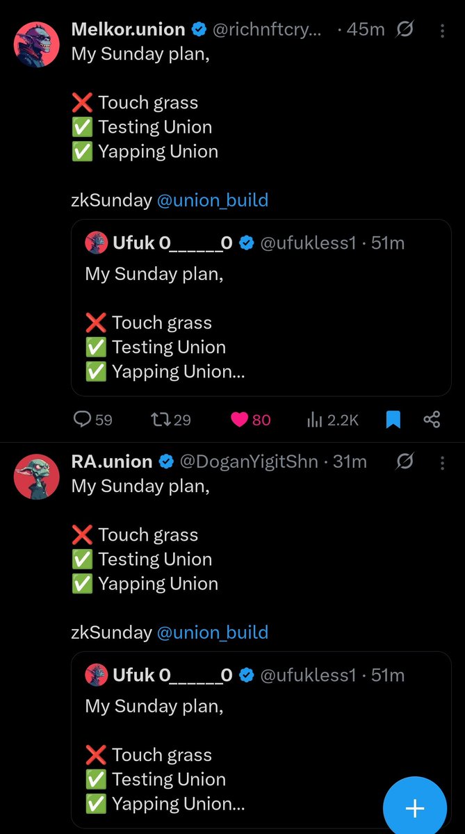 devnizam's tweet image. Keeping trend on @union_build is common with Union believers we yap together and grow together.
The spirit of Interoperability has touched our hands.
zkgm believers