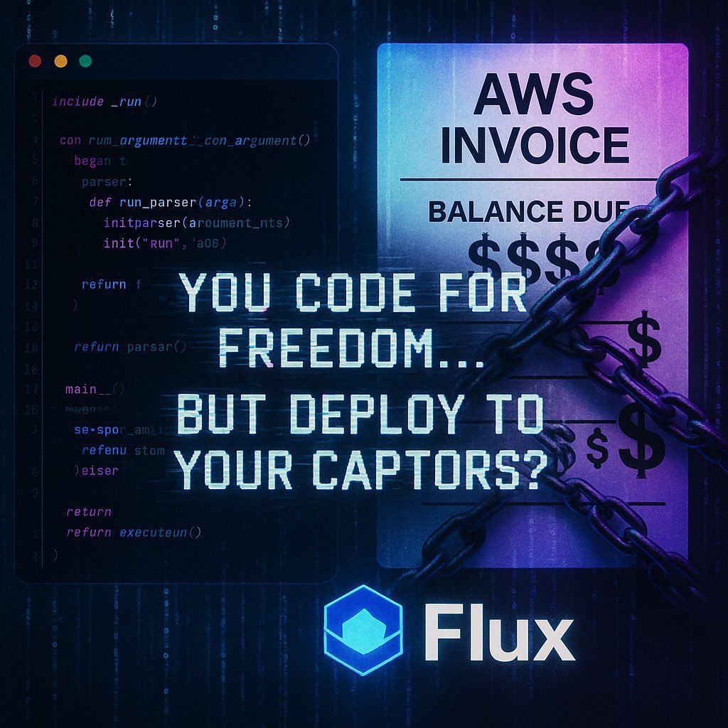 Web3 là phân quyền – xây dựng mã nguồn mở, cạnh tranh với công nghệ lớn. Bạn có đang dùng AWS? Triển khai đám mây phi tập trung trên $FLUX 😎 Node thật sự, tính toán thật sự, tự do đích thực. #Web3 #DePIN #PoUW