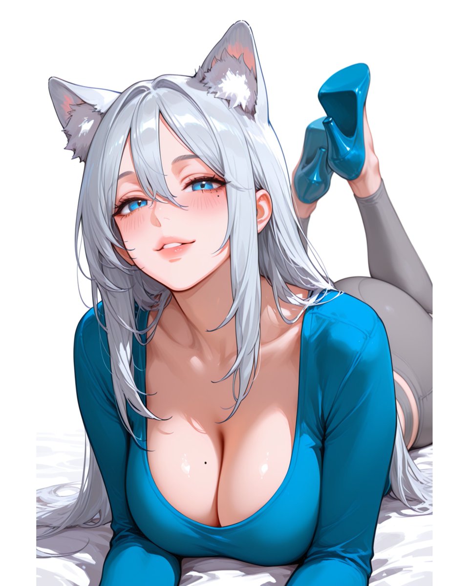 AIAnimeVibes's tweet image. Purrfectly unbothered!
#catgirl #AIart