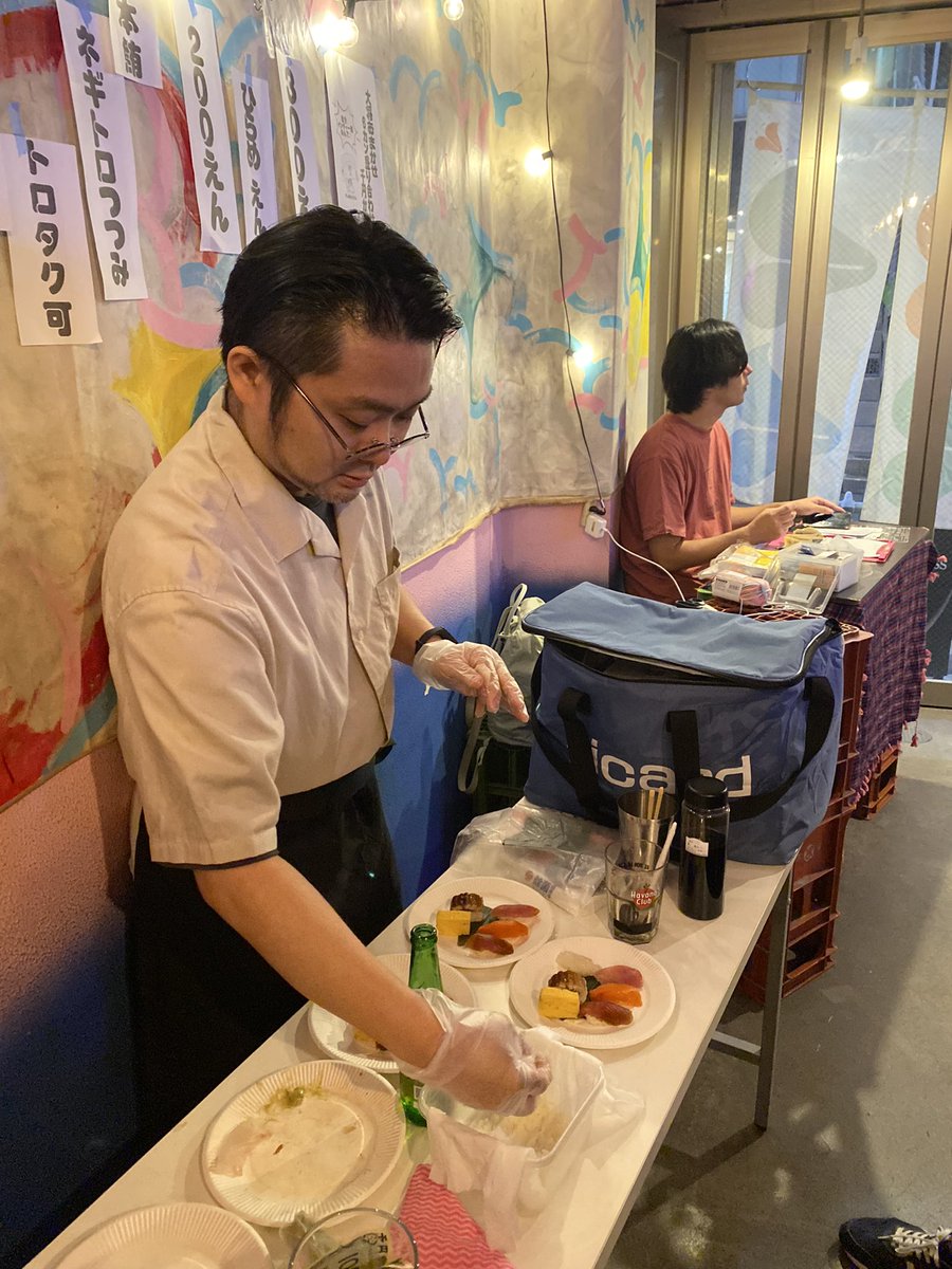 容量不足でライブアクトより寿司のACTの写真が数枚しか残って無かった…。あとはインスタストーリーに！